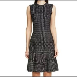 St John knit cocktail dress fit and flare 6